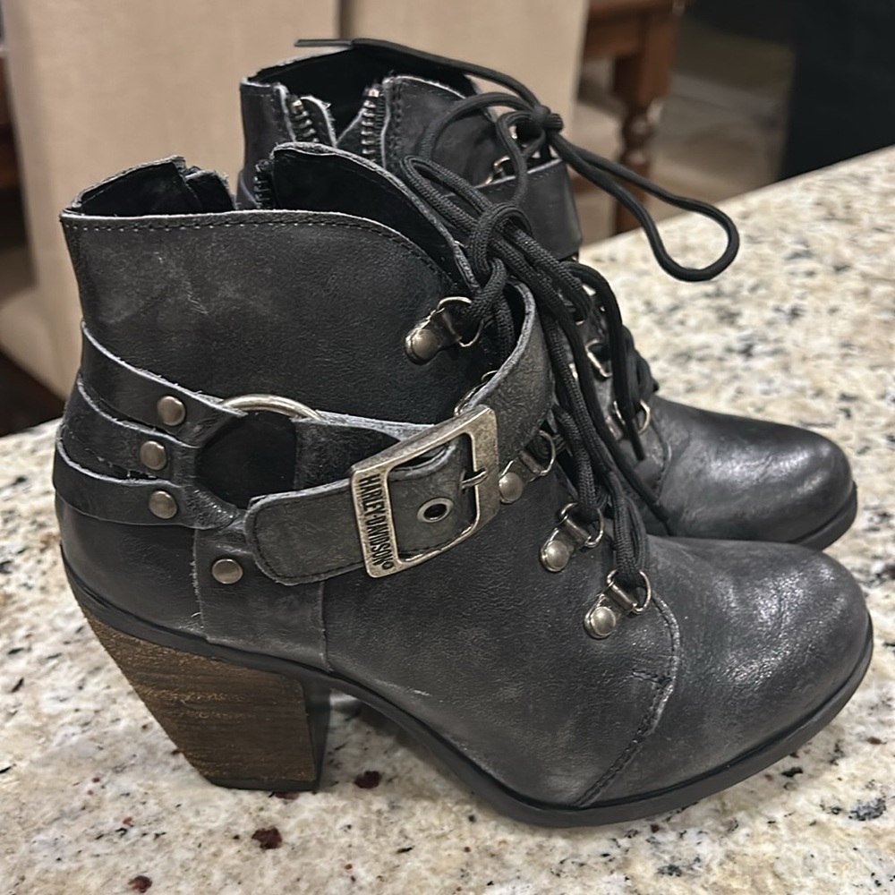 NWOT Harley Davidson leather  boots Black size 6